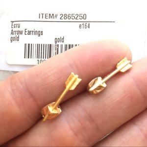 Gold Plated Arrow Earrings